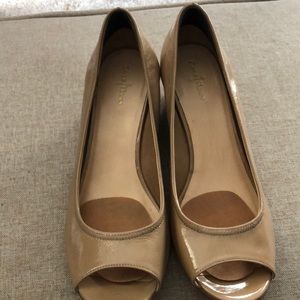 Cole Haan Sadie Peep Toe Wedge Nike Air Size 10
